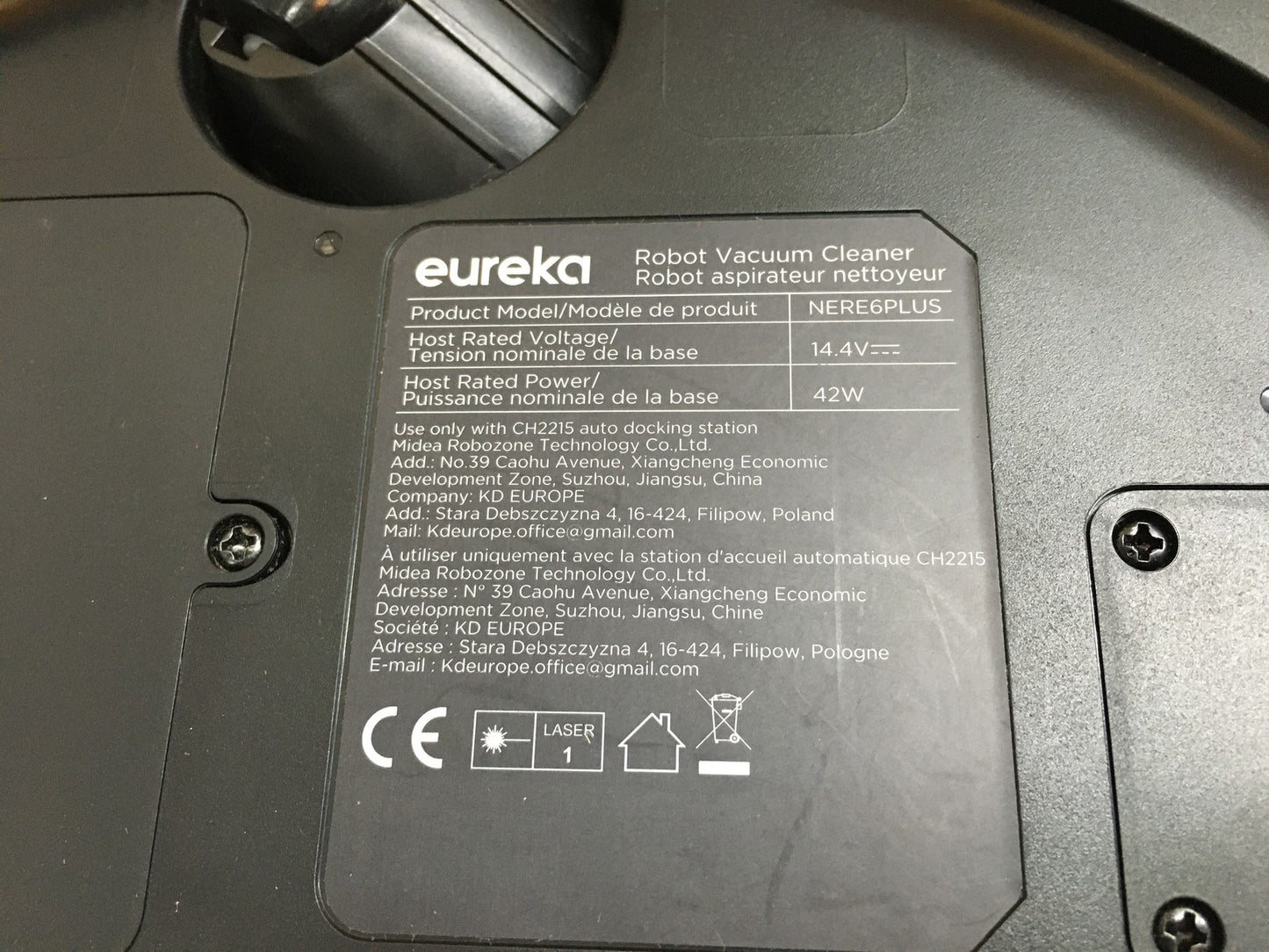 EUREKA E6 Plus Saugroboter mit Wischfunktion NERE6PLUS, I39944