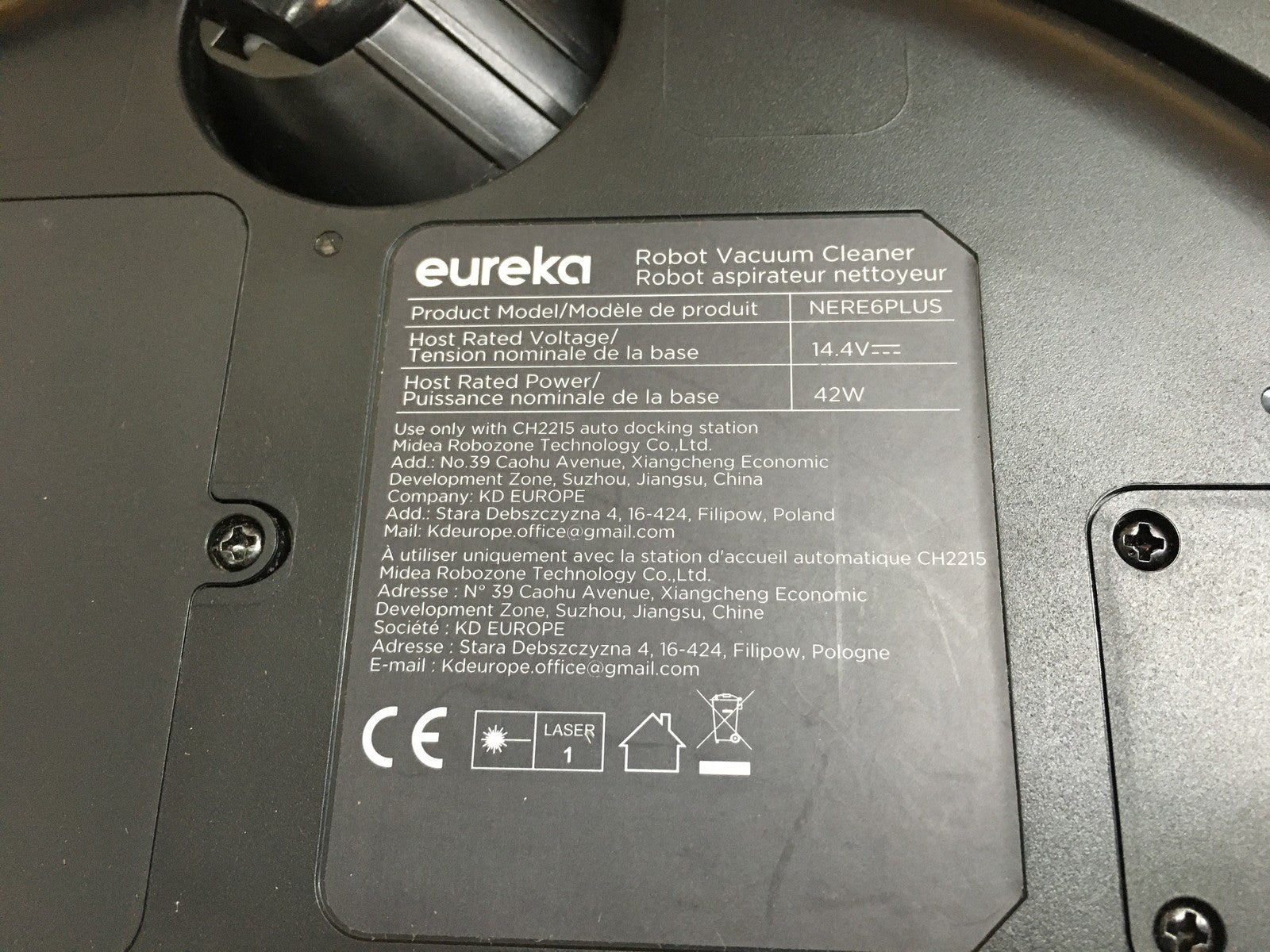 EUREKA E6 Plus Saugroboter mit Wischfunktion NERE6PLUS, I39944