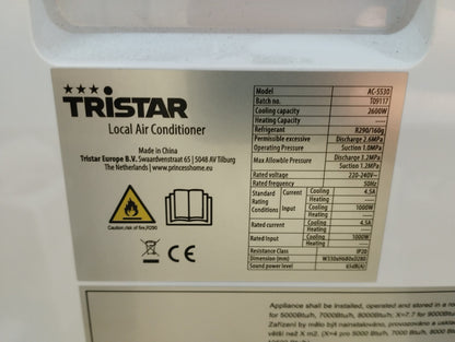 Tristar mobile Klimaanlage Klimagerät AC-5530 9000BTU I39695