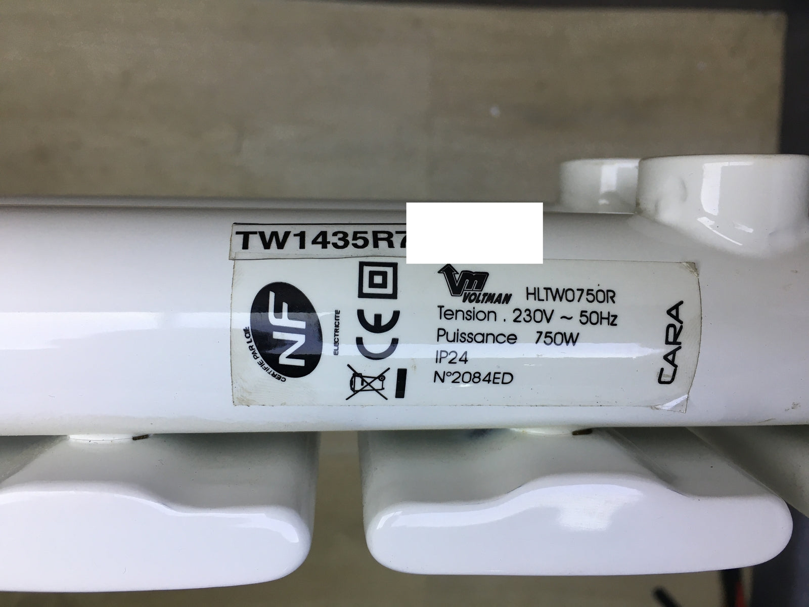 Voltman VOM540002 Designheizkörper  Cara 750 W, I31502