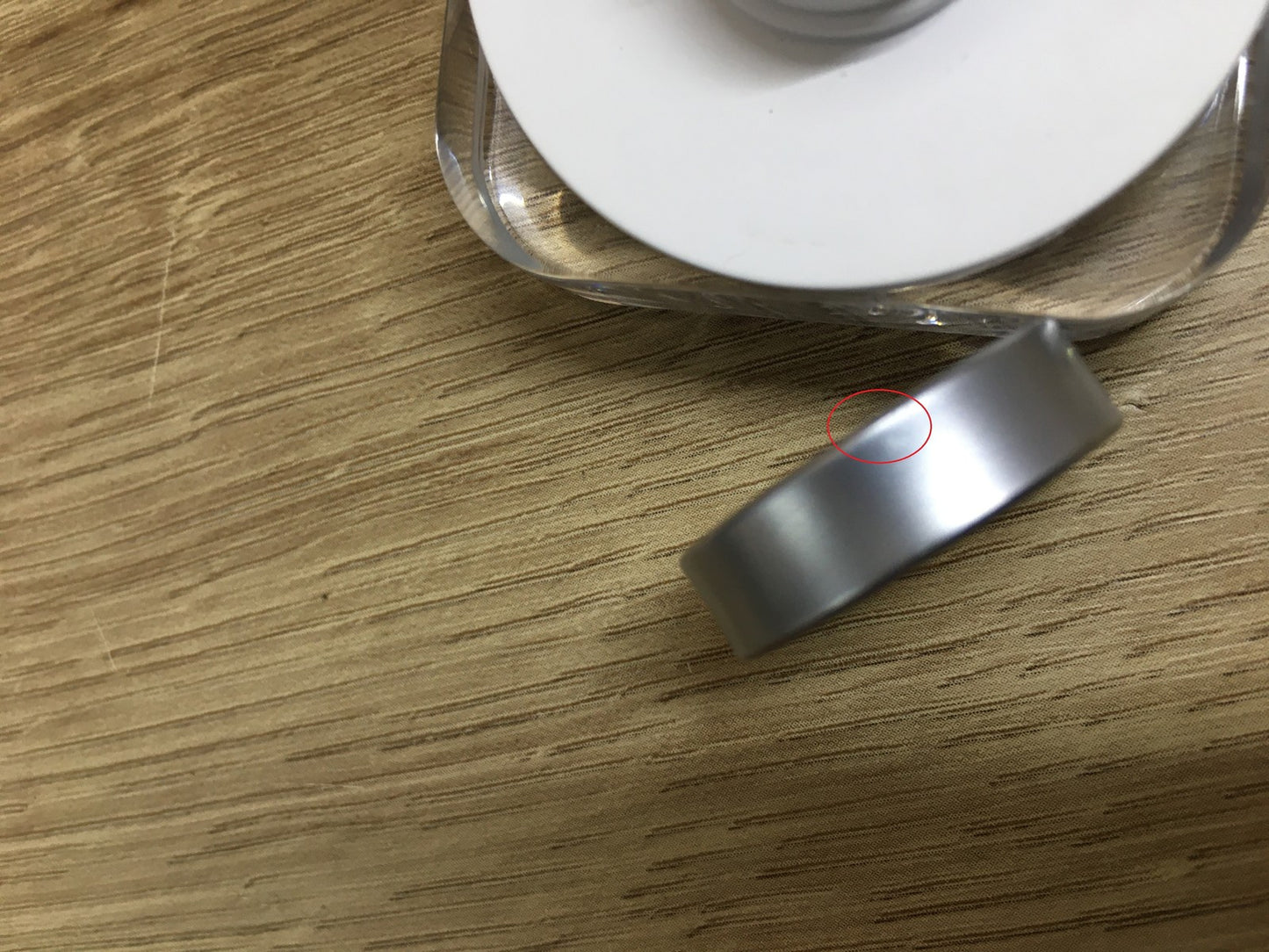 Samsung Galaxy Smart Ring Titanium Silver SM-Q500, Größe 10 (US), I39759