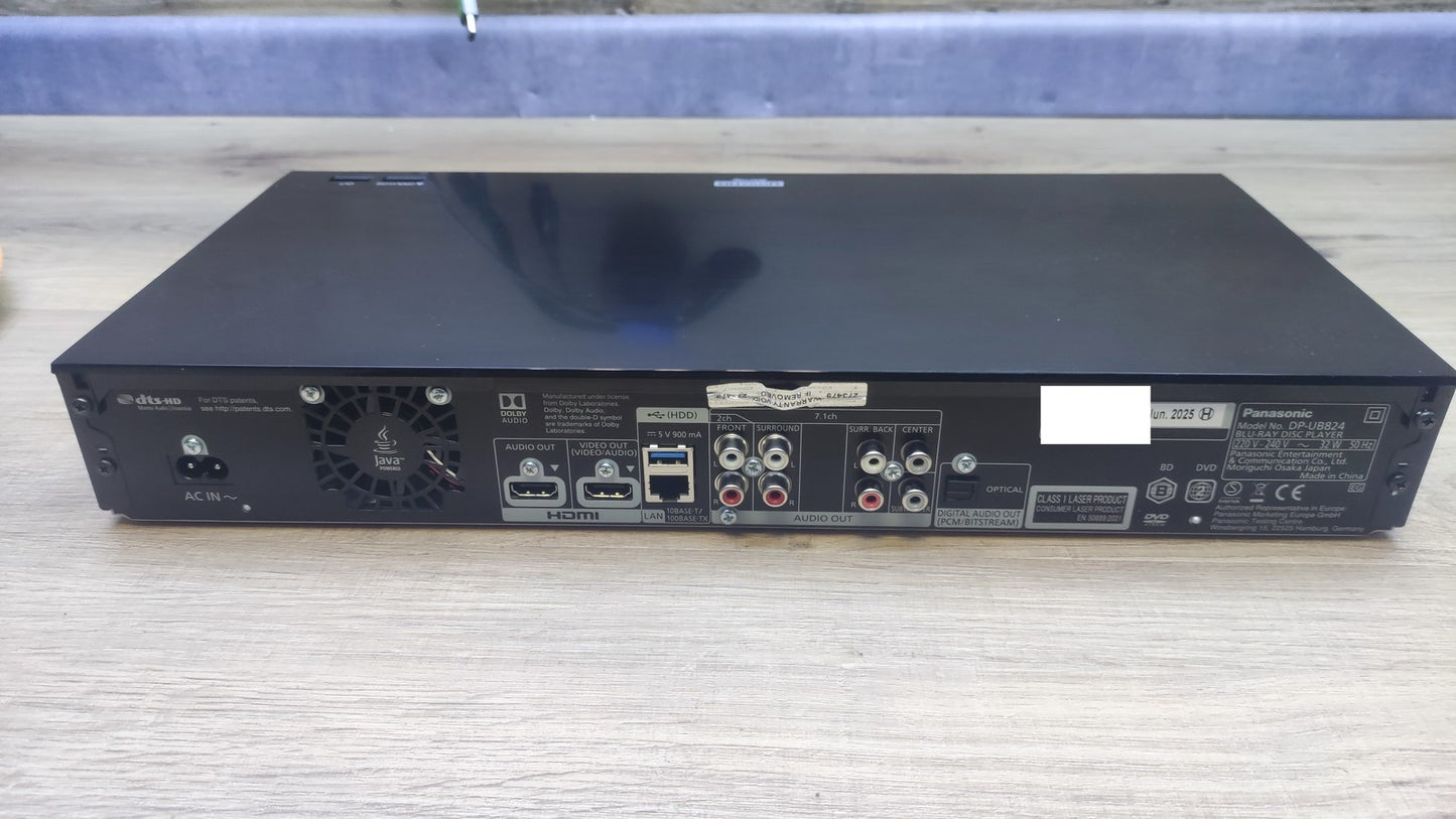 Panasonic DP-UB824 UHD Blu-ray Player, I37779
