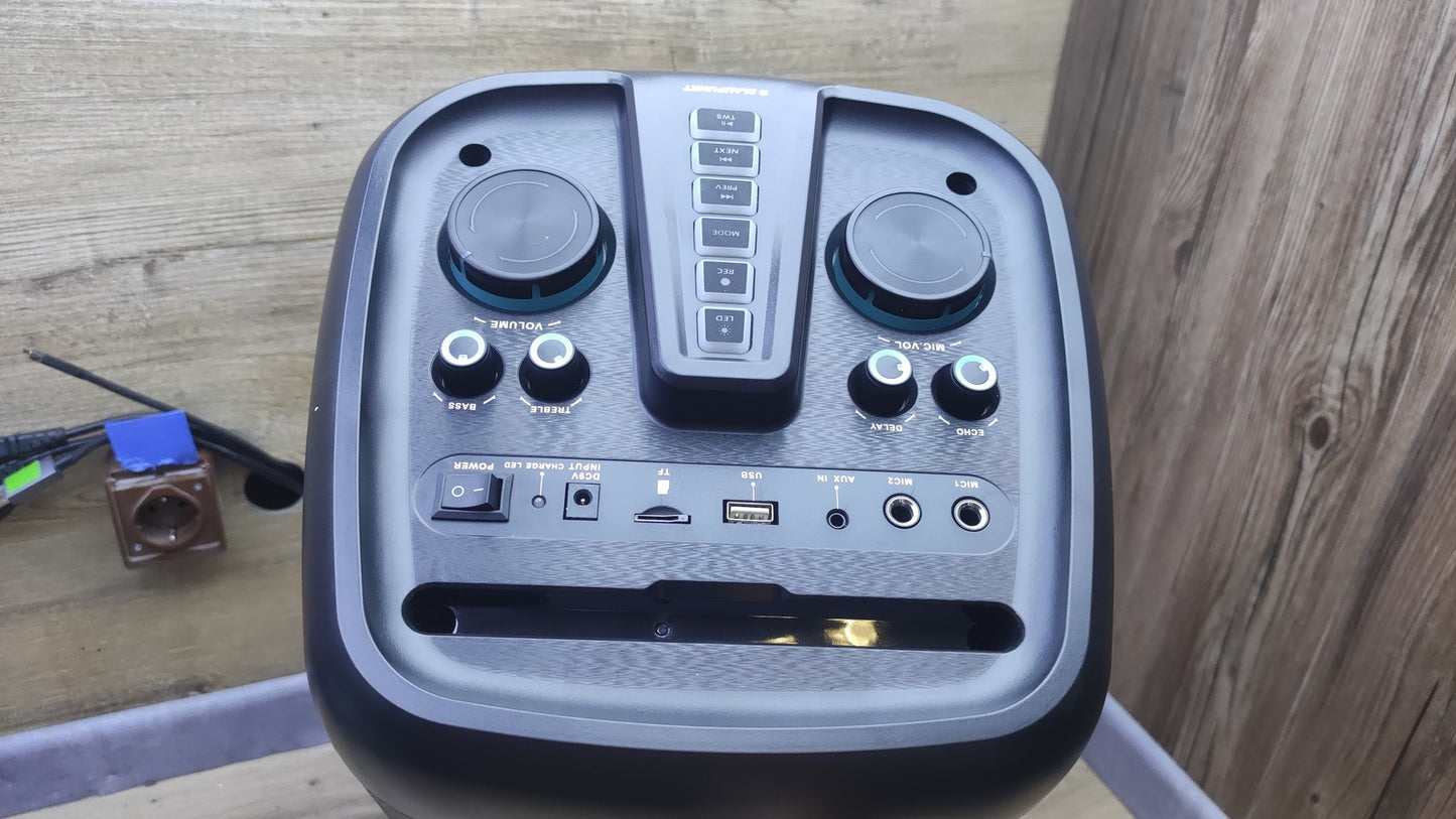 Blaupunkt BLP3963 Partybox Karaoke LED-Lautsprecher, I39605