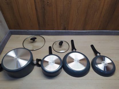 bella Kochgeschirr-Set, 10-teilige Töpfe und Pfannen mit Utensilien, I36220