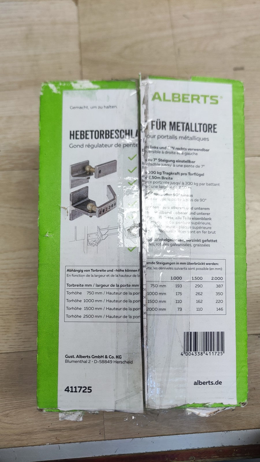 Alberts 411725 Hebetorbeschlag für Metalltore, I38413