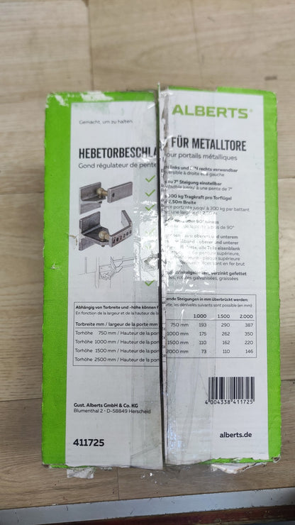 Alberts 411725 Hebetorbeschlag für Metalltore, I38413