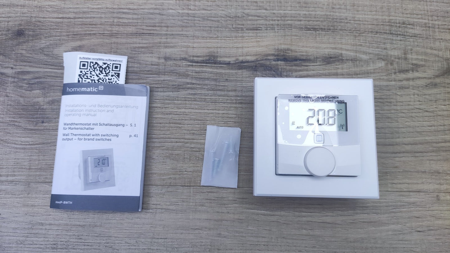 Homematic IP Funk-Wandthermostat HmIP-BWTH, Heizungssteuerung 150628A0, I37427