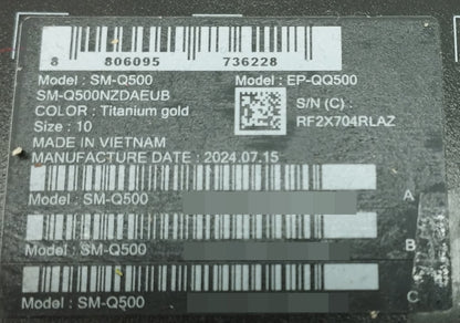 Samsung Galaxy Smart Ring Titanium Gold SM-Q500 Size 10 (US)