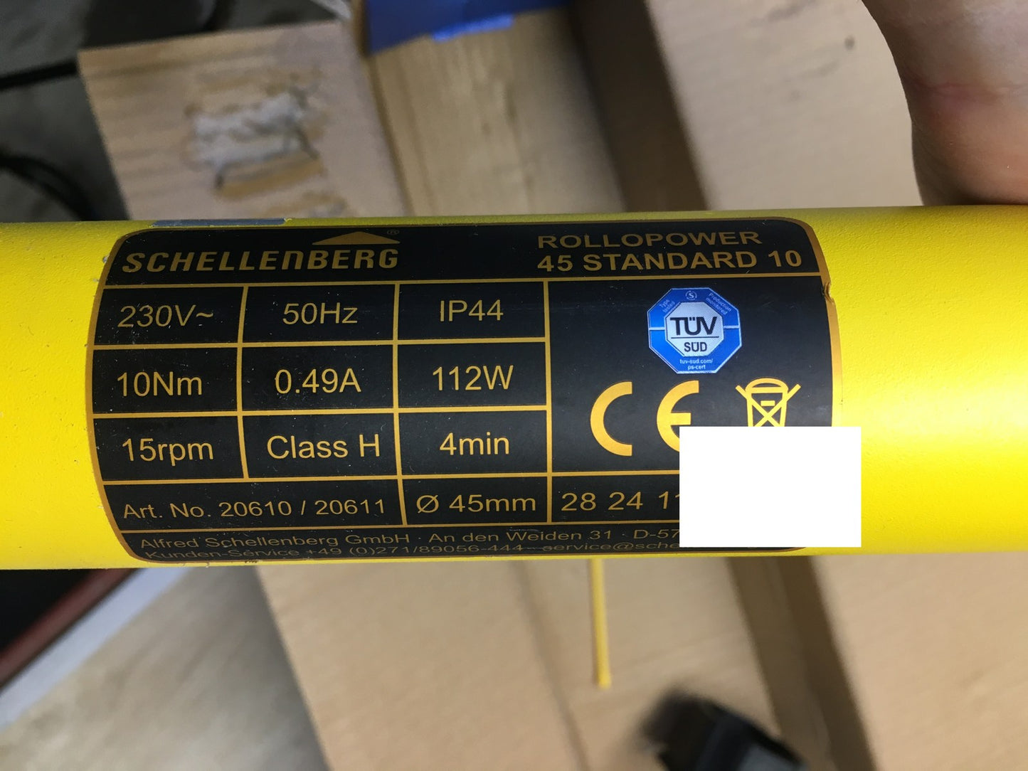 Schellenberg 20610 Rollladenmotor MAXI, bis 4,2 m² Rollladenfläche, I37489
