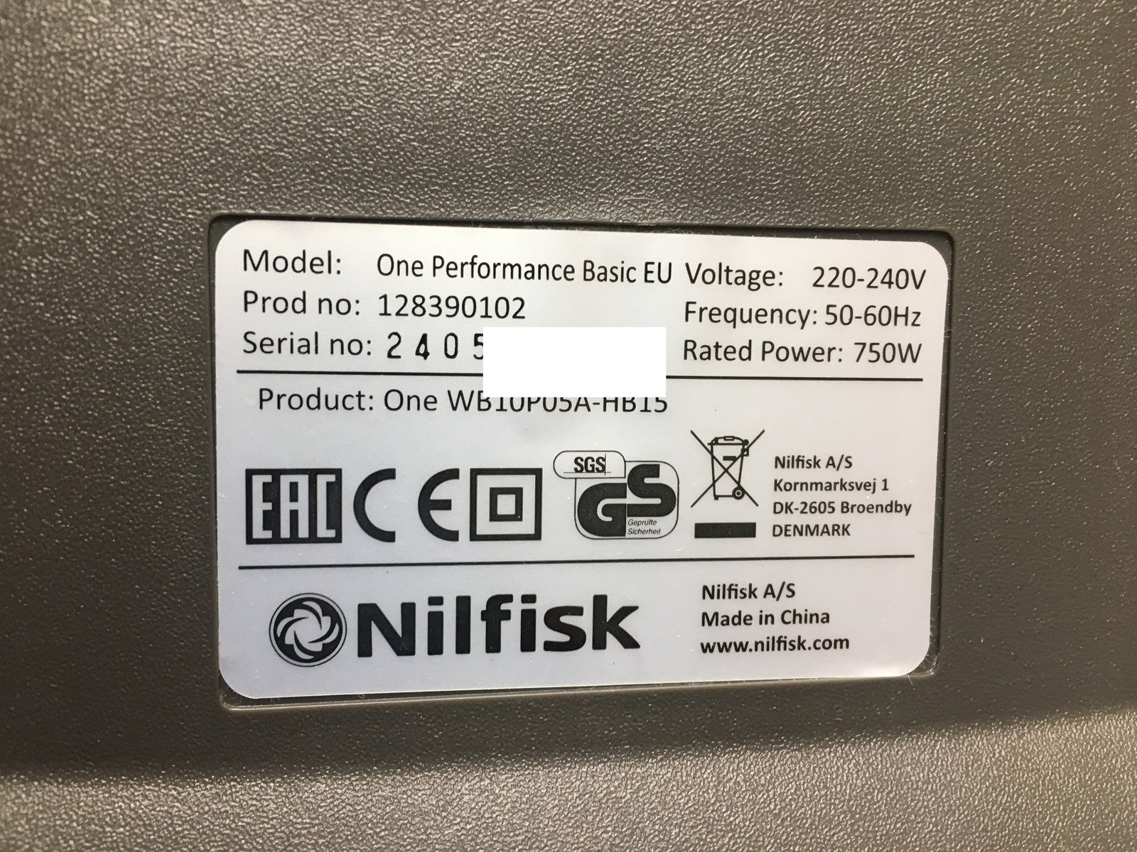 Nilfisk Staubsauger One WB10P05A-HB15, 750W, I38295