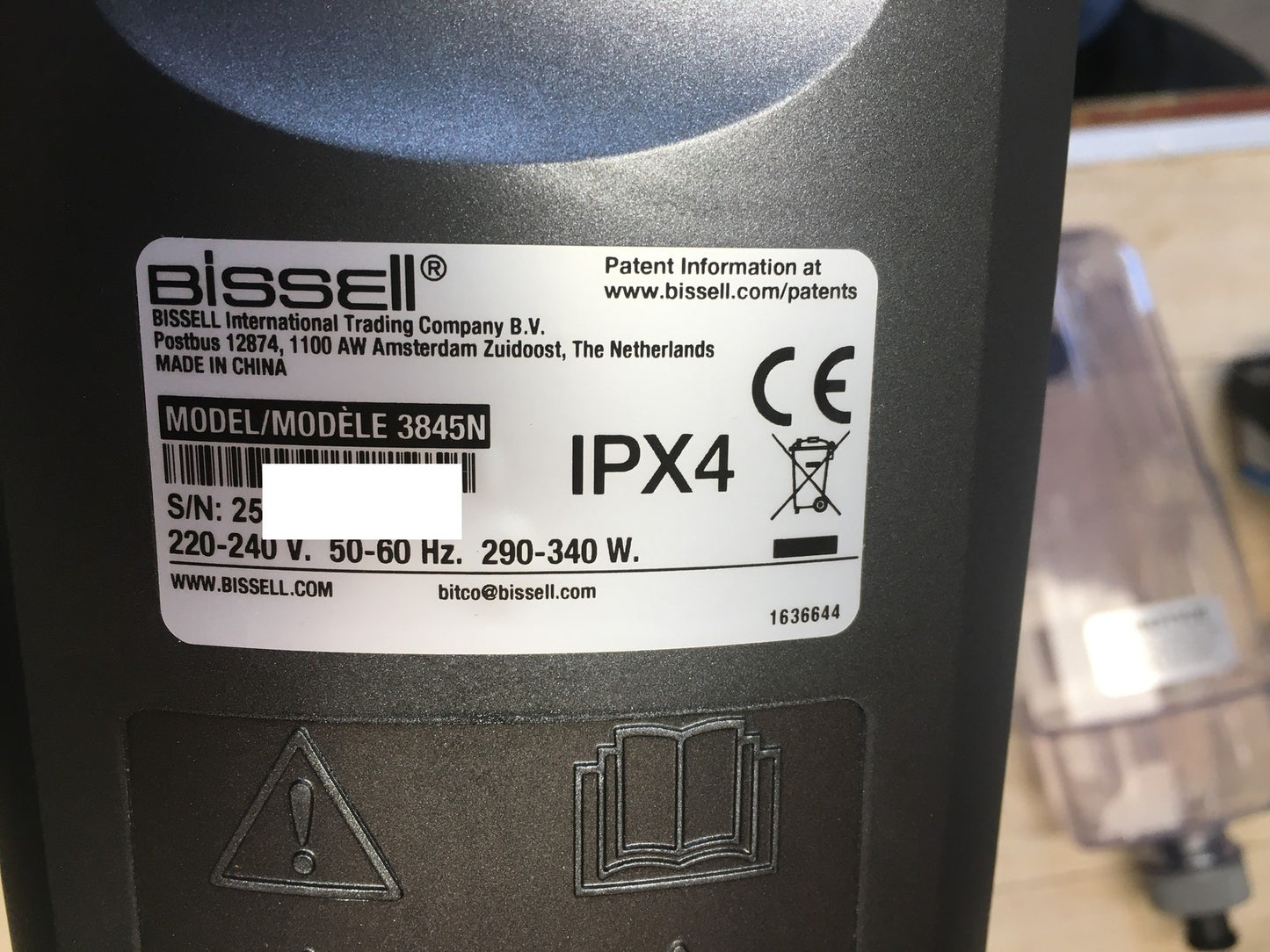 Bissell 3845N Nass-/Trockensauger mit Kabel, I39279