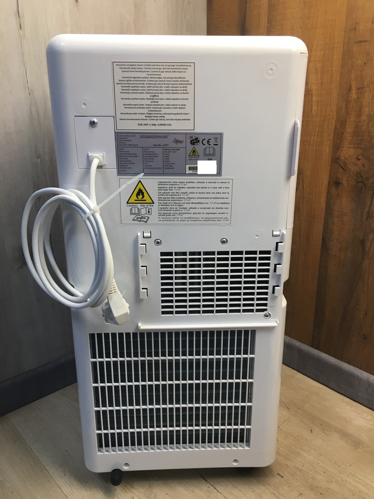 Suntec 14277 mobile Klimaanlage Impuls 2.6 Eco R290 9000 BTU/h EEK: A I39095