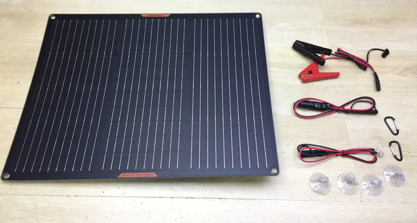 MHPOWOS Solar-Panel 50W 12V Solar-Autobatterie-Ladegerät I33871