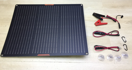 MHPOWOS Solar-Panel 50W 12V Solar-Autobatterie-Ladegerät I33871