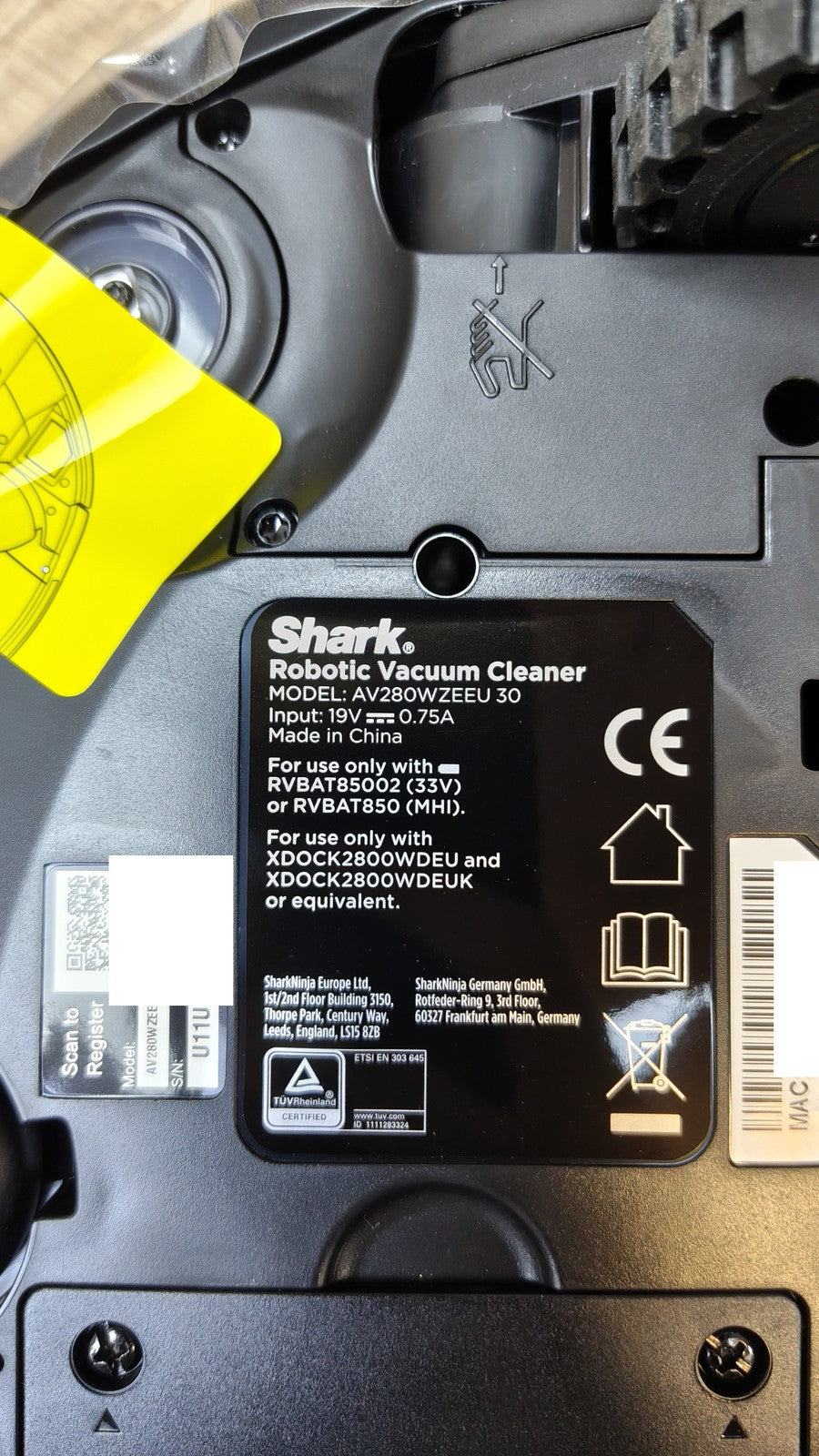 Shark PowerDetect 2-in-1-Saug- & Wischroboter AV2800ZEEU, weiß, I39827