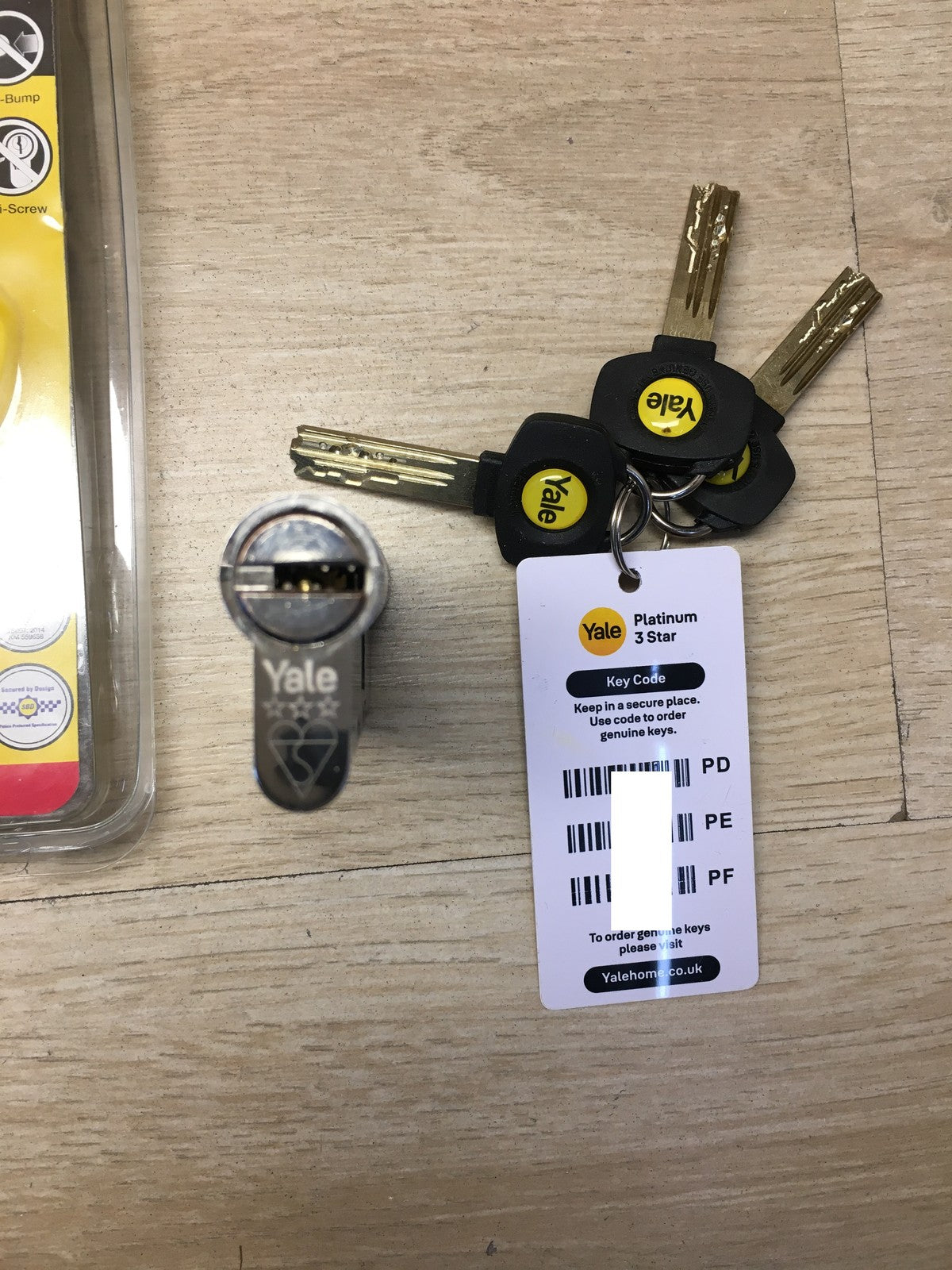 Yale P-YS3-4040N Anti-Snap 3 Star Euro Doppelzylinder, hohe Sicherheit, I37026