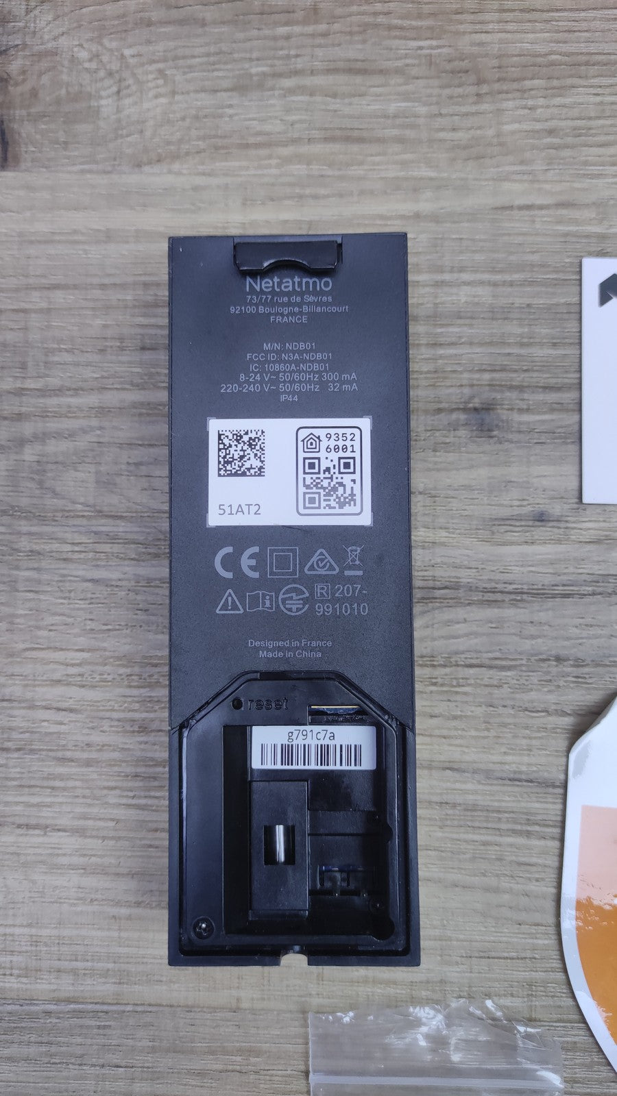 Netatmo Smarte Video-Türklingel mit Kamera, WLAN, 2-Wege-Audio, I34607