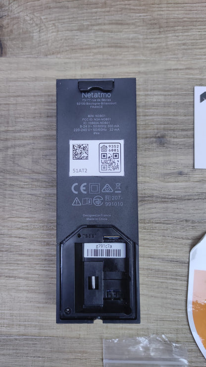 Netatmo Smarte Video-Türklingel mit Kamera, WLAN, 2-Wege-Audio, I34607
