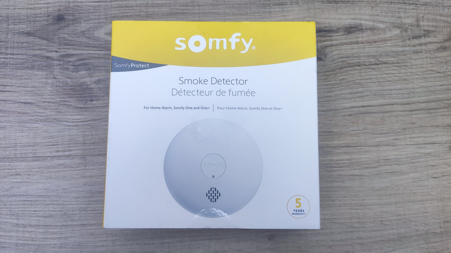 Somfy 1870289 Vernetzter Rauchmelder, 85dB Sirene, I37504