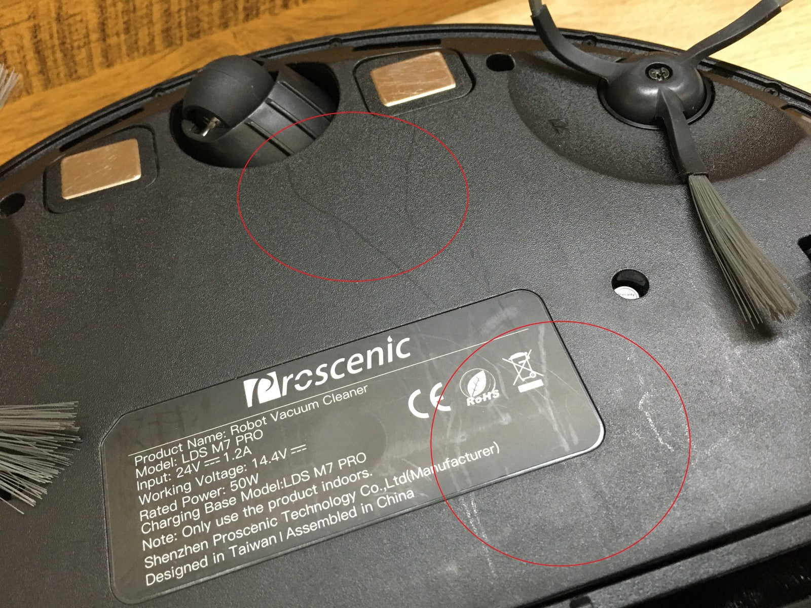 Proscenic LDS M7 Pro Saugroboter mit Wischfunktion, schwarz, I39821