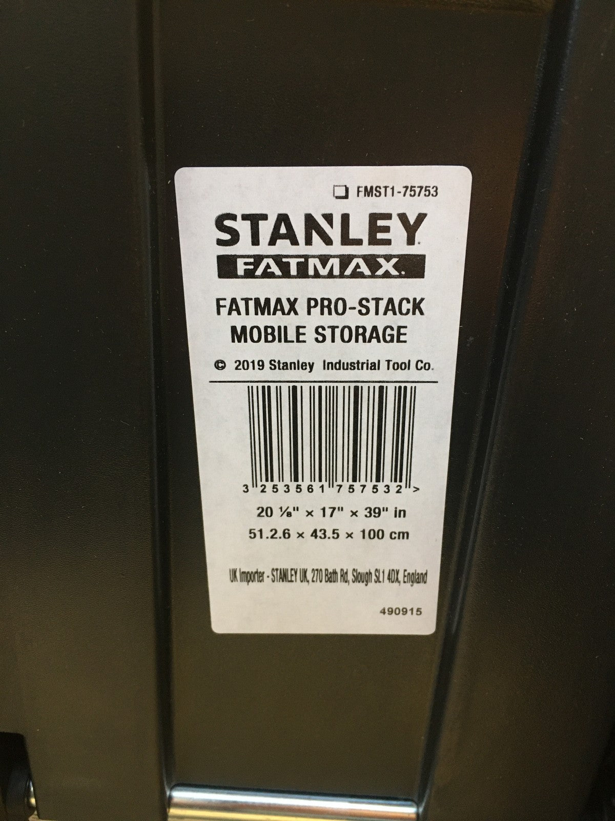 Stanley FatMax Pro-Stack Mobile Werkzeugbox 36 Liter FMST1-75753, I40789