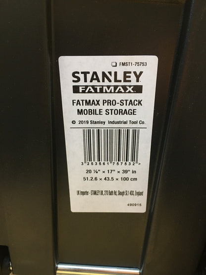 Stanley FatMax Pro-Stack Mobile Werkzeugbox 36 Liter FMST1-75753, I40789