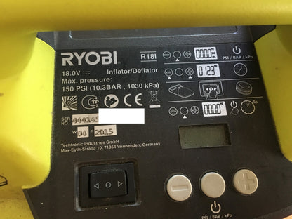 Ryobi R18I-0 Akku-Kompressor Druckluftkompressor SOLO 5133001834, I39936