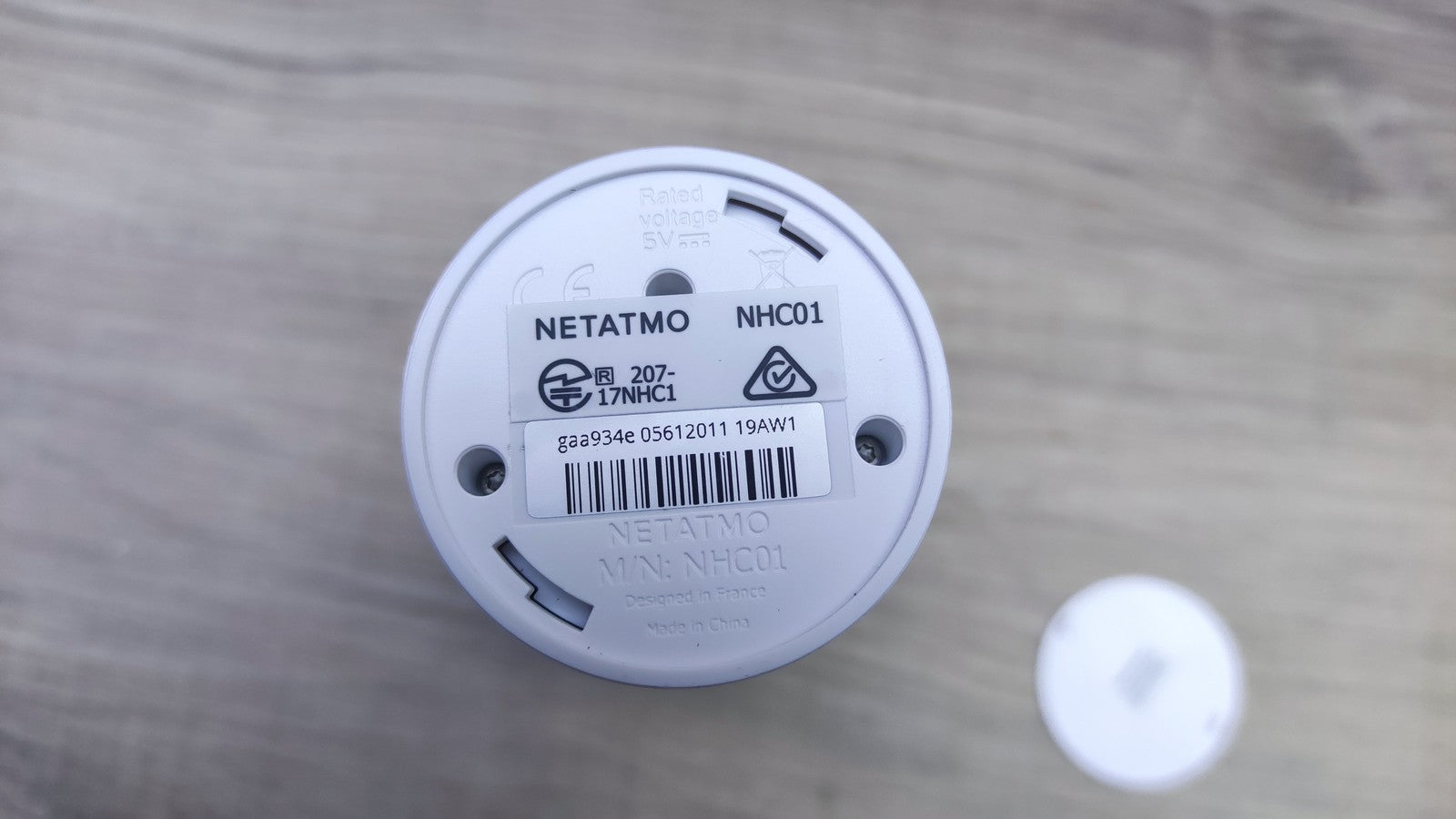 Netatmo Smarter Raumluftsensor für Innenräume NHC01, CO2-Sensor, I36260