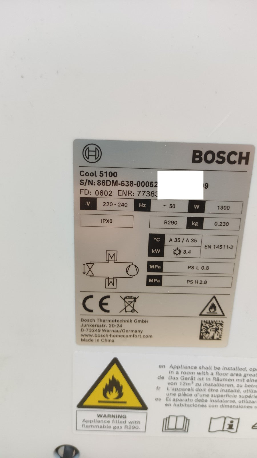 Bosch Mobile Klimaanlage Cool 5100, 12.000 BTU/h, EEK: A+, I39637