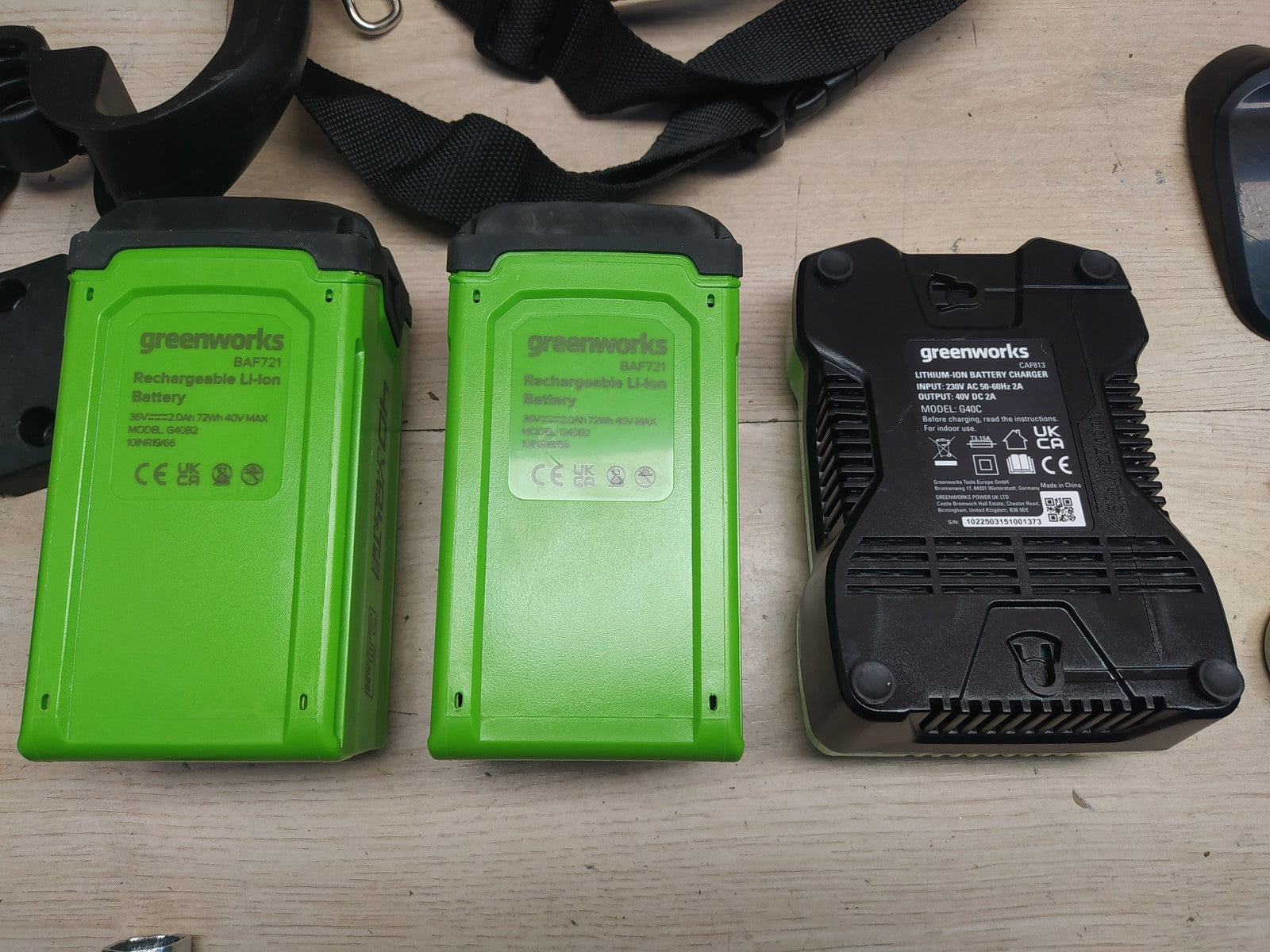 Greenworks Akku-Rasentrimmer und -Sense 2in1 GD40BC, I37200