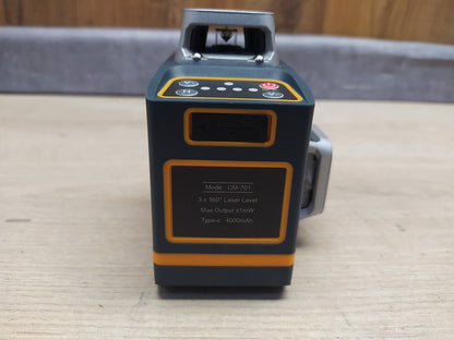 CIGMAN CM-701 Kreuzlinienlaser, 3x360 Grad Grün Selbstnivellierend, I37081