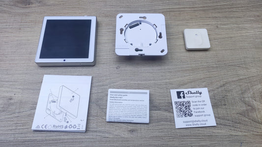 Shelly Wall Display Weiß + Blu H&T Sensor, WLAN-Smart-Home, I37590