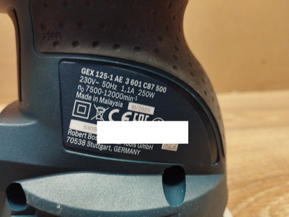 Bosch Professional Exzenterschleifer GEX 125-1 AE, 125 mm, 250 W, I40674