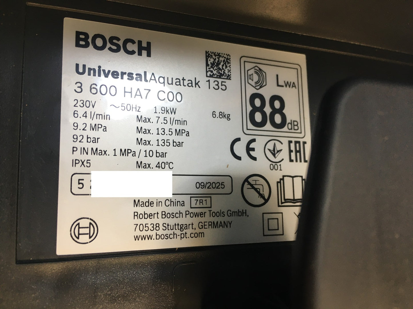 Bosch DIY Hochdruckreiniger UniversalAquatak 135 (06008A7C00), I39969