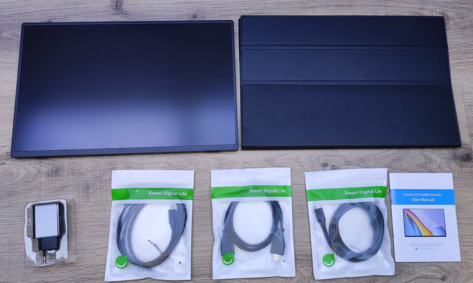 Uperfect Tragbarer Monitor 16" QHD 2560x1600 IPS LCD HDR USB-C HDMI Lautsprecher
