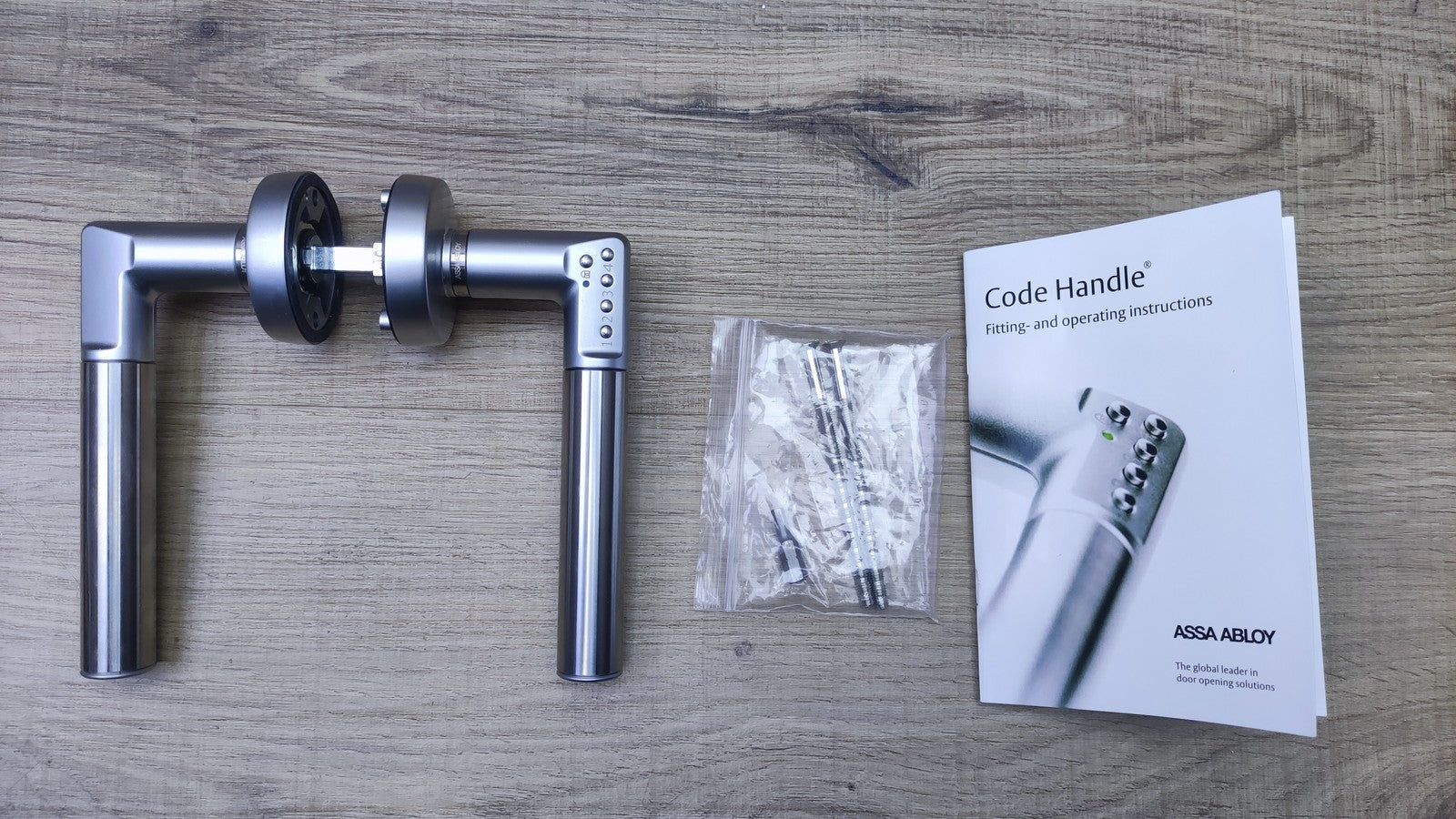 ASSA ABLOY Türbeschlag Code Handle DIN Links, silber, I35791