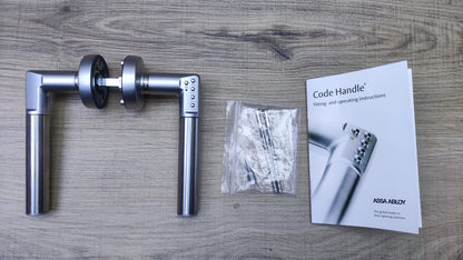 ASSA ABLOY Türbeschlag Code Handle DIN Links, silber, I35791