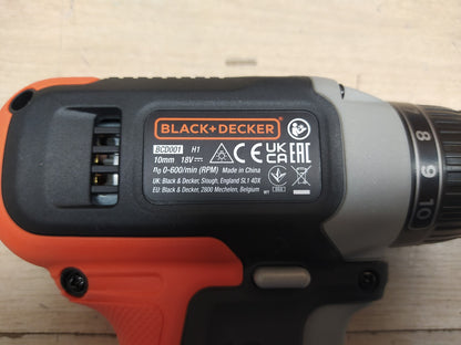 Black+Decker Akku-Bohrschrauber BCD001C1, inkl. Ladegerät und Akku, I37845