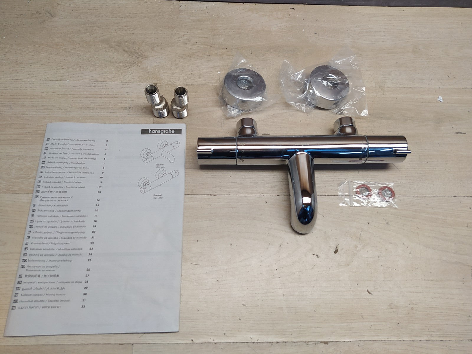 Hansgrohe Aufputz Wannenthermostat Ecostat 13201000, Wasserhahn, chrom, I37539