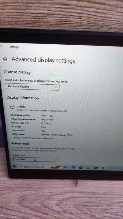 Uperfect Tragbarer Monitor 16" QHD 2560x1600 IPS LCD HDR USB-C HDMI Lautsprecher