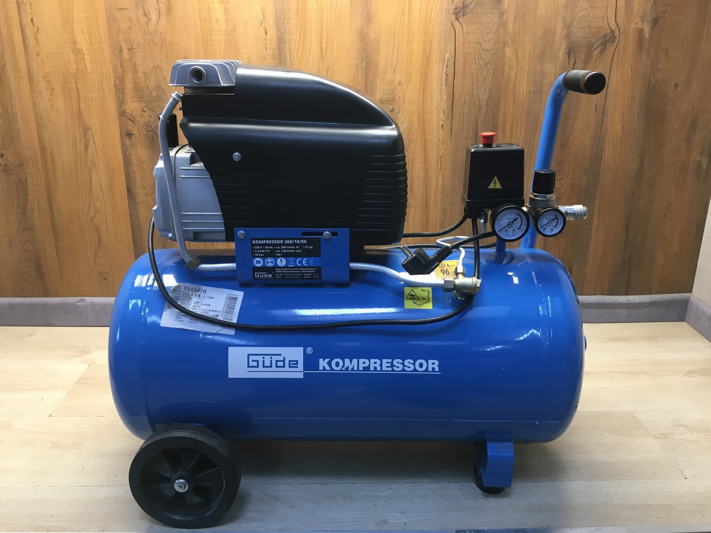 Güde 50129 Kompressor 260/10/50 1500 W 50 l Kessel ölgeschmiert I36473