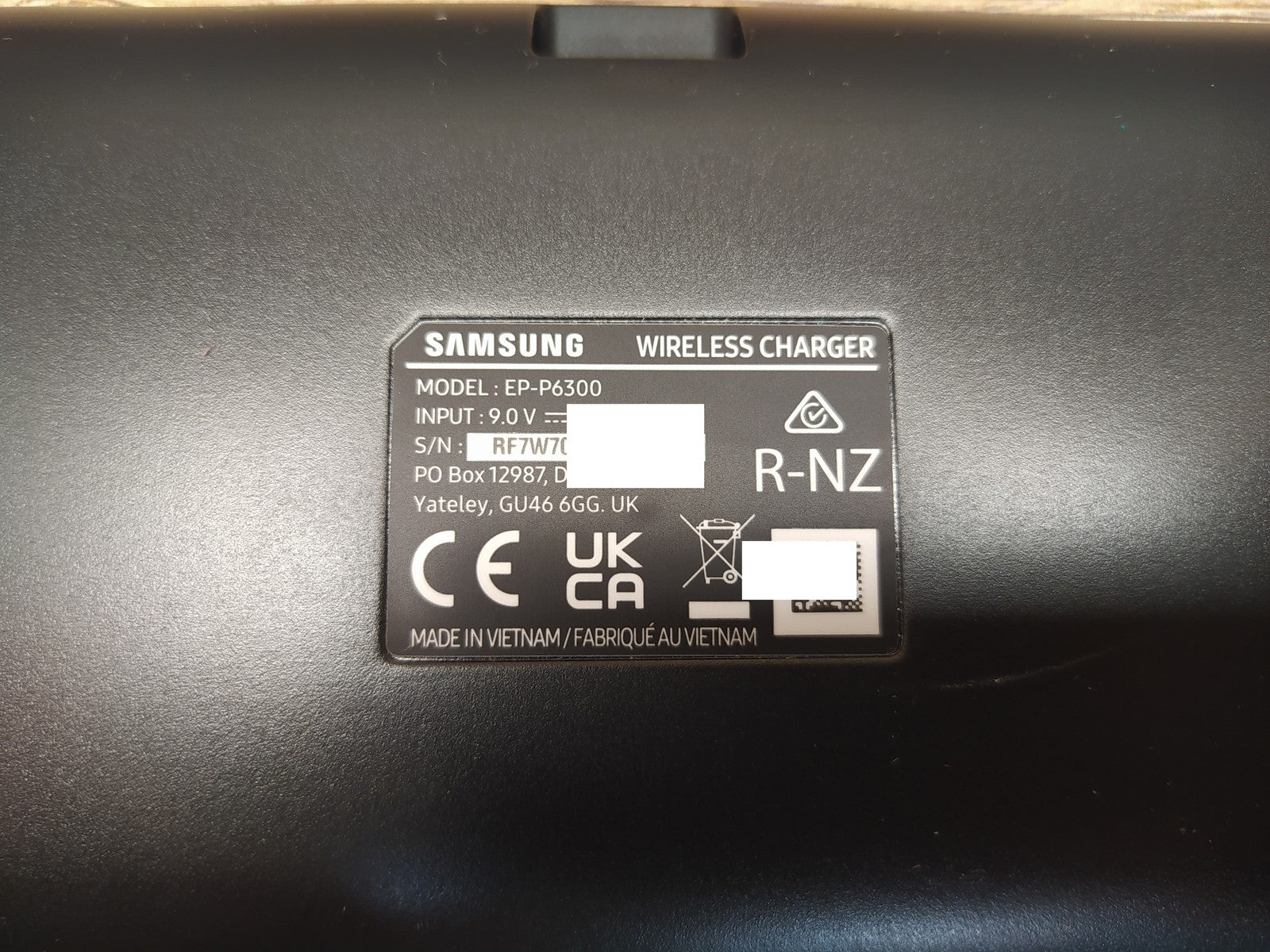 Samsung Wireless Charger EP-P6300 Ladegerät Induktiv, I39205