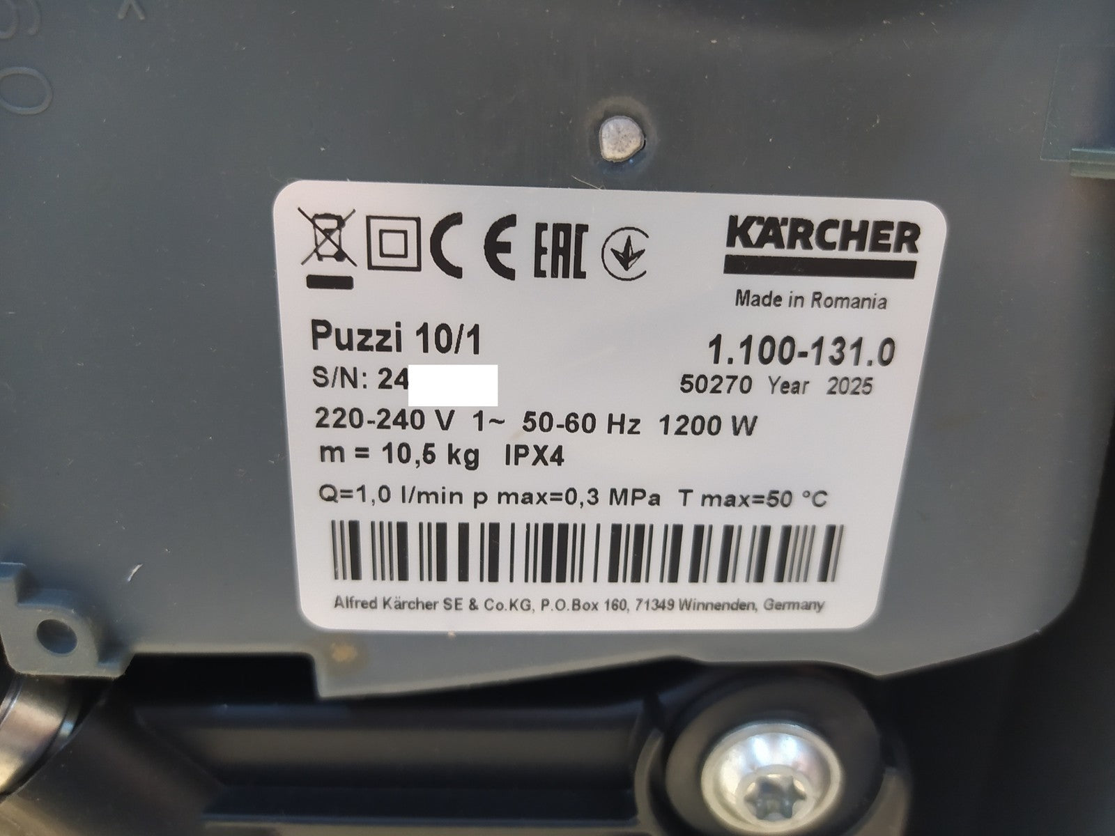 Kärcher 1.100-131.0 Waschsauger Puzzi 10/1, I37386
