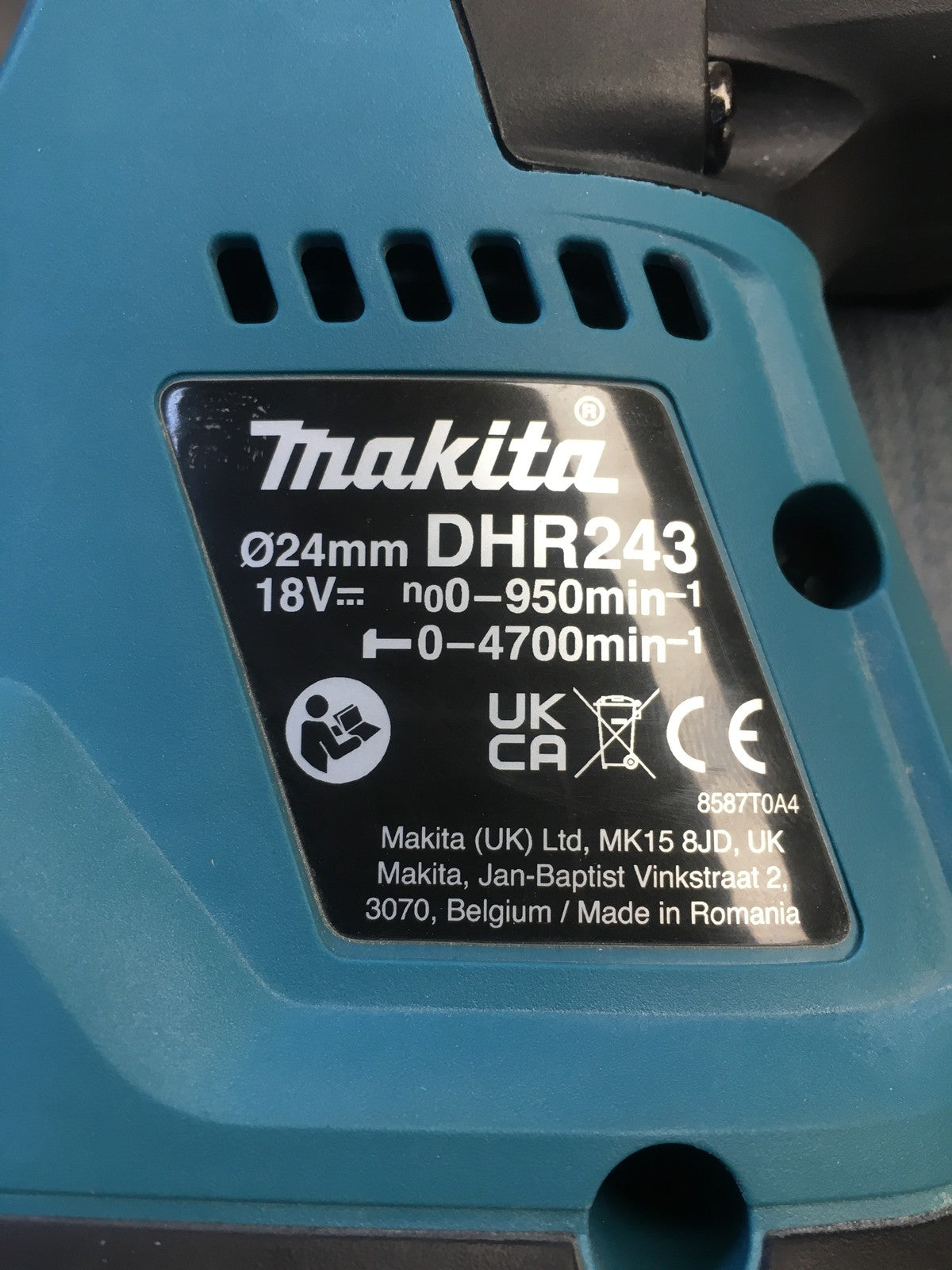 Makita DHR243Z Akku-Kombihammer SOLO (ohne Akku/Ladegerät, 18 V), I40027