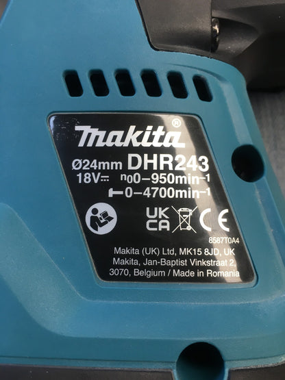 Makita DHR243Z Akku-Kombihammer SOLO (ohne Akku/Ladegerät, 18 V), I40027
