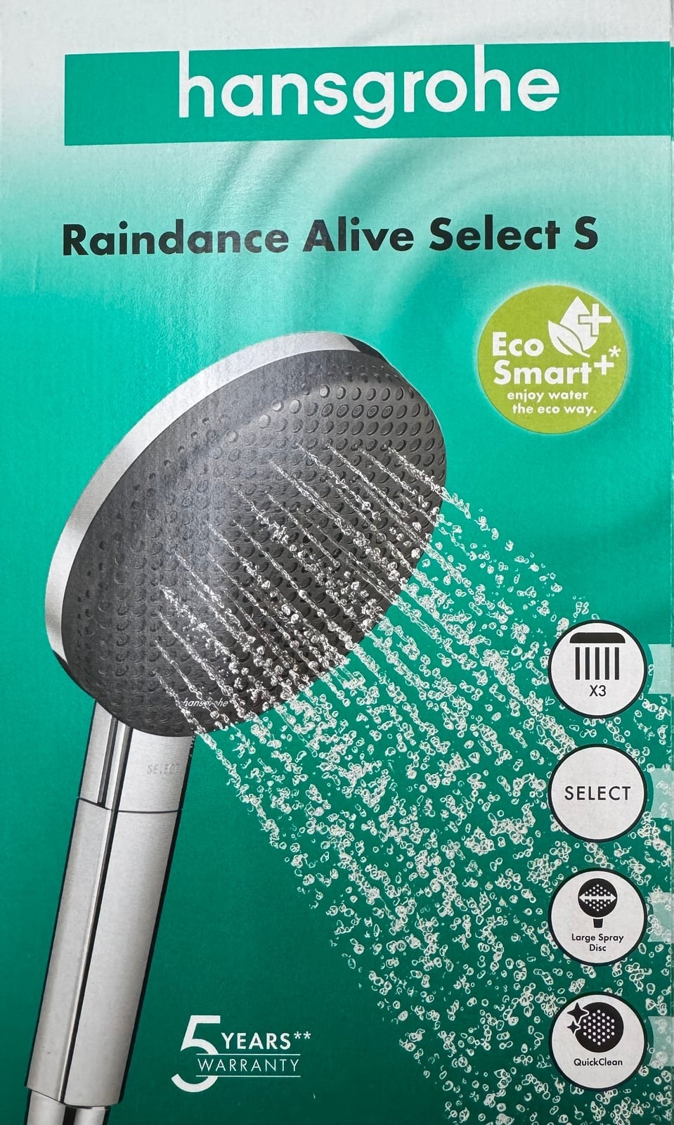 Hansgrohe Raindance Alive Select S Duschkopf wassersparend (24512000)