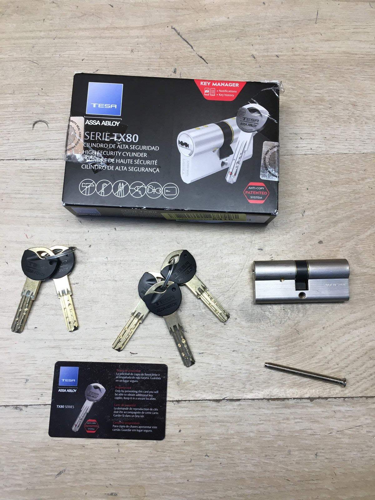 Tesa Assa Abloy TX853535N Europrofilzylinder TX80, 85 x 35 mm, I37023