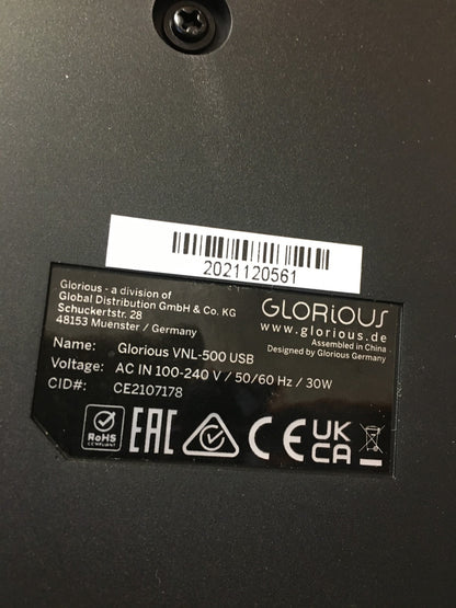 Glorious VNL-500 USB Plattenspieler Quarzgesteuert Direktantrieb USB 33 1/3 45