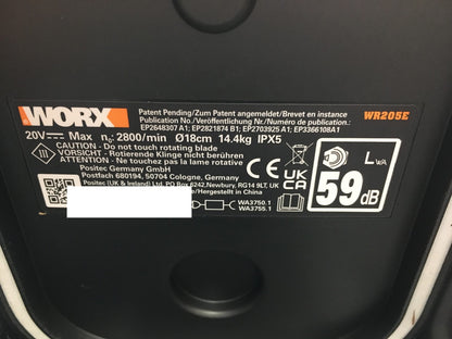 WORX Landroid Vision M550 Mähroboter ohne Begrenzungskabel WR205E, I38220