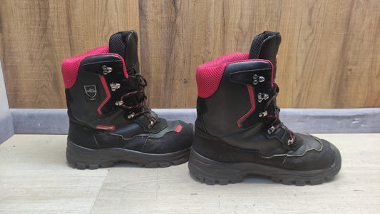 Oregon Yukon Kettensägen-Schnittschutzstiefel aus Leder, Größe 44, I38160